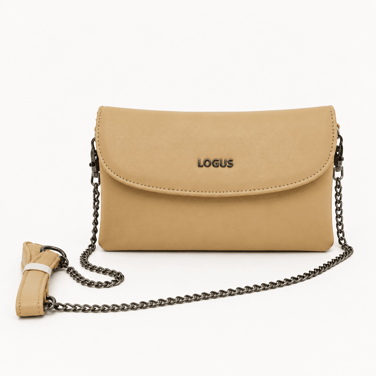 Liora Beige Chain Sling Bag