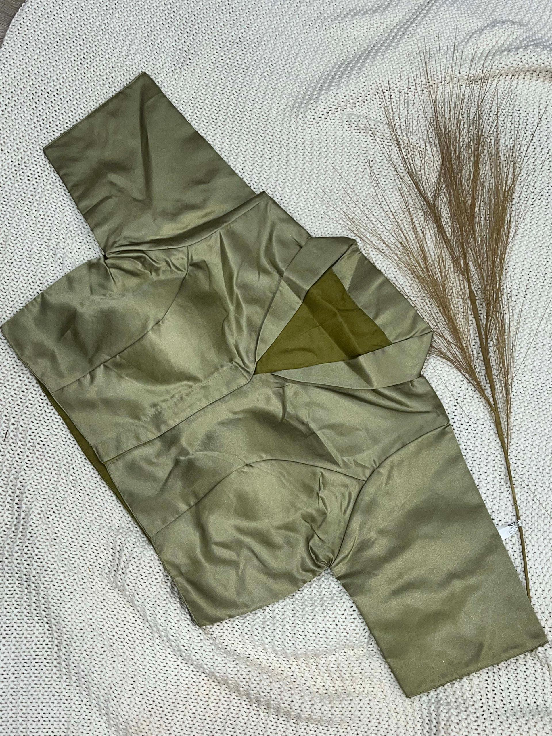Sage Green Solid Ethnic Blouse