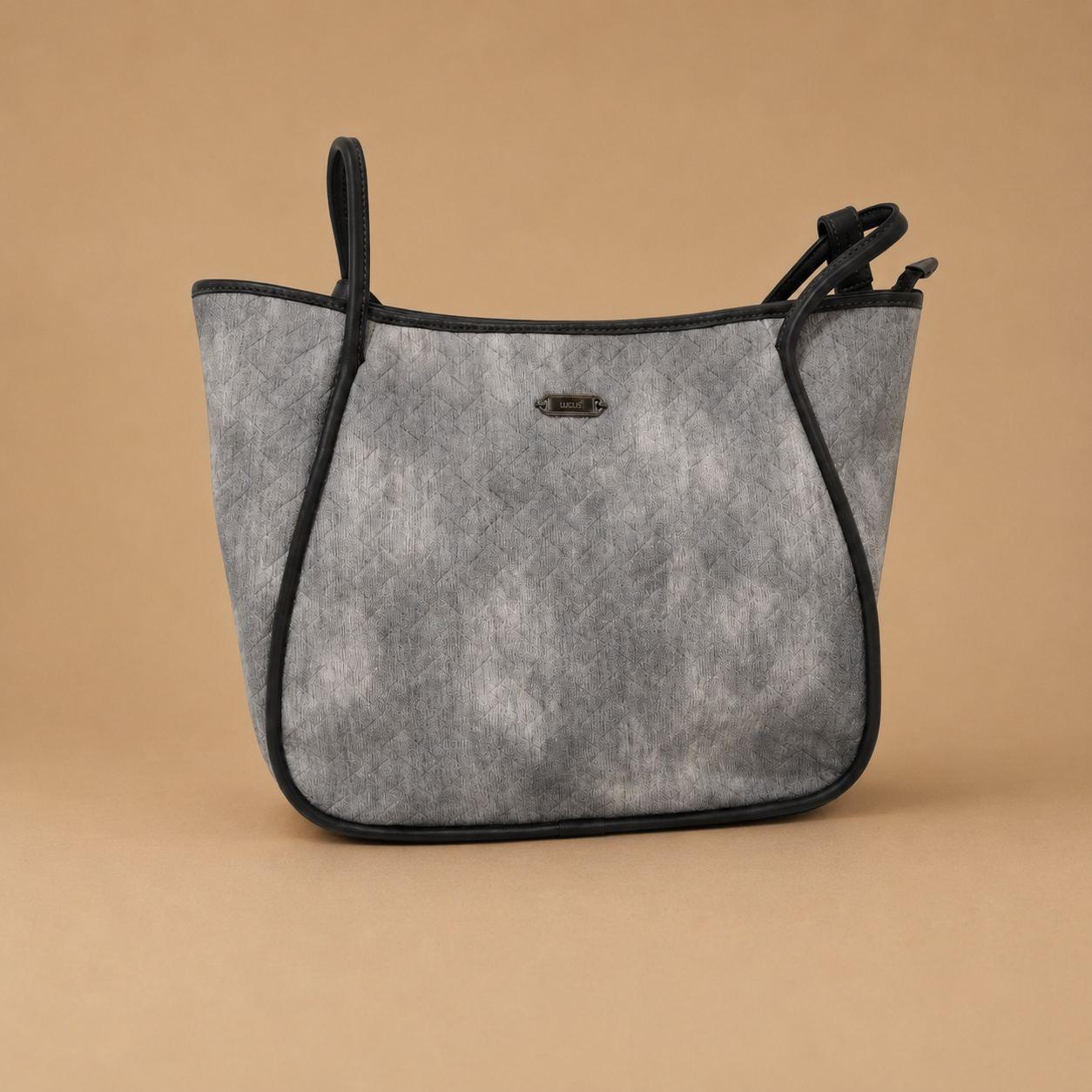 Gravelle Grey Black Casual Shoulder Bag
