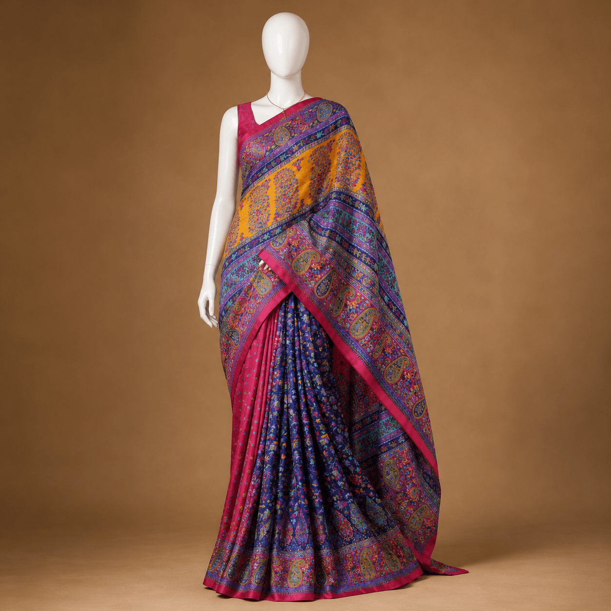 Multicolor Printed Daily Ease Saree