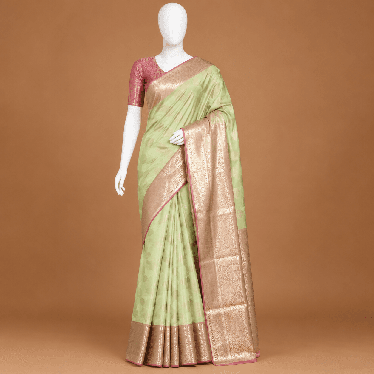 Light Green Organza Daily Ease Saree