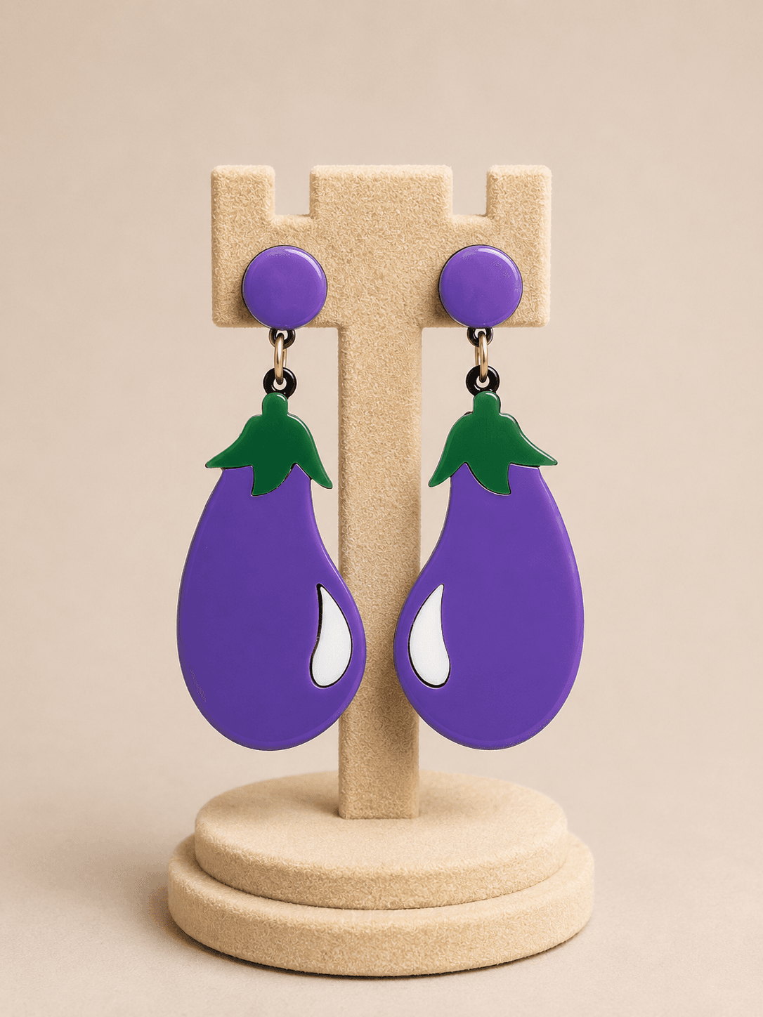 Brinjal cute earring