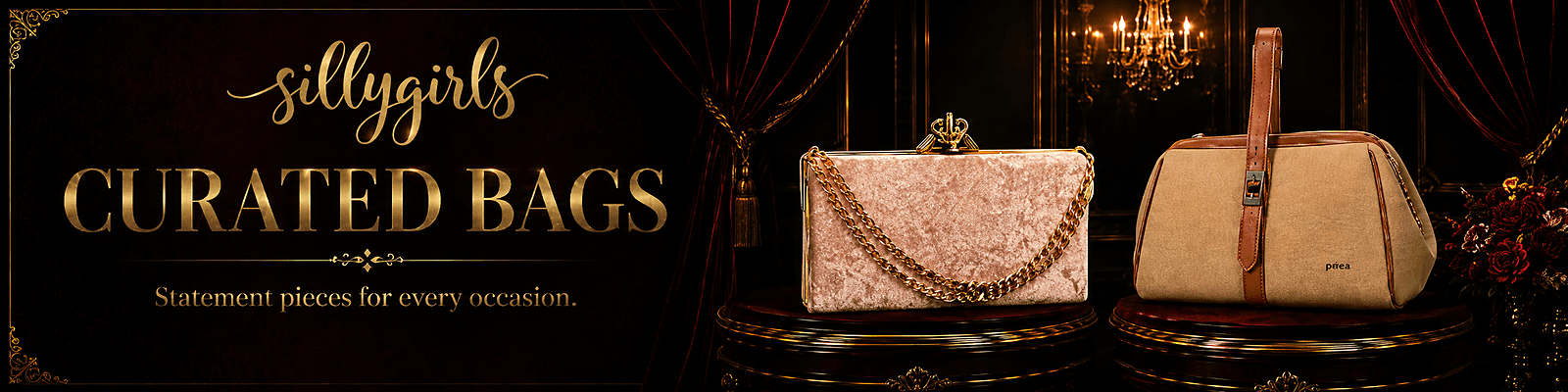 Luxury edits / Curated bags banner