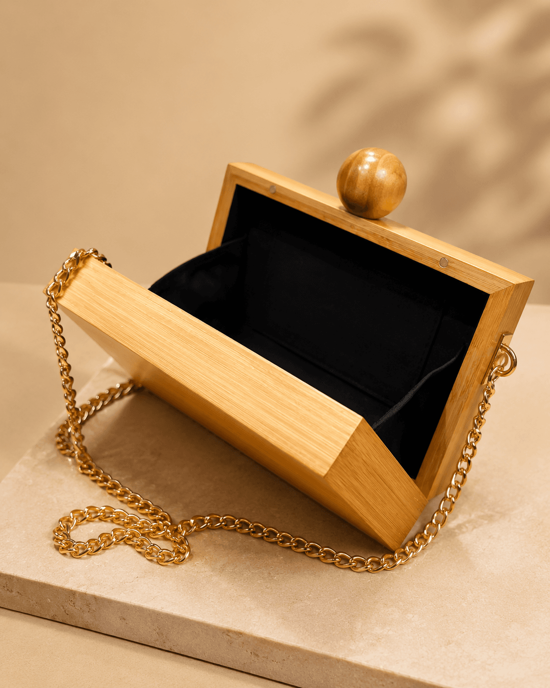 Green Velvet Box Clutch