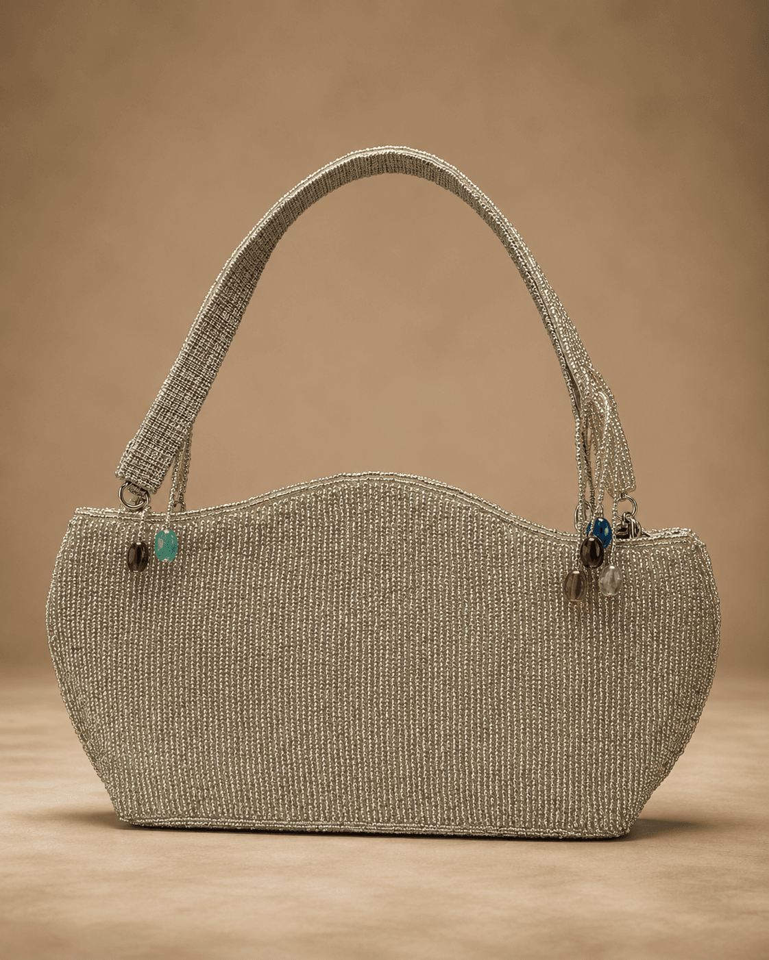 Mint Multicolor Embellished Shoulder Bag