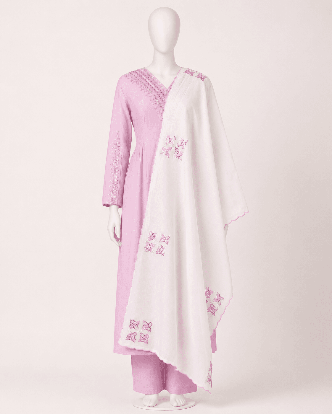 Lilac Embellished Kurti