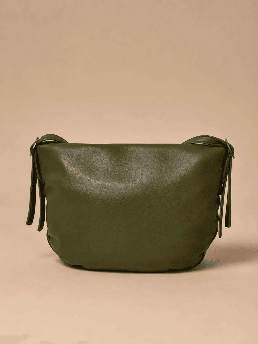 Olive Foldover Crossbody Bag