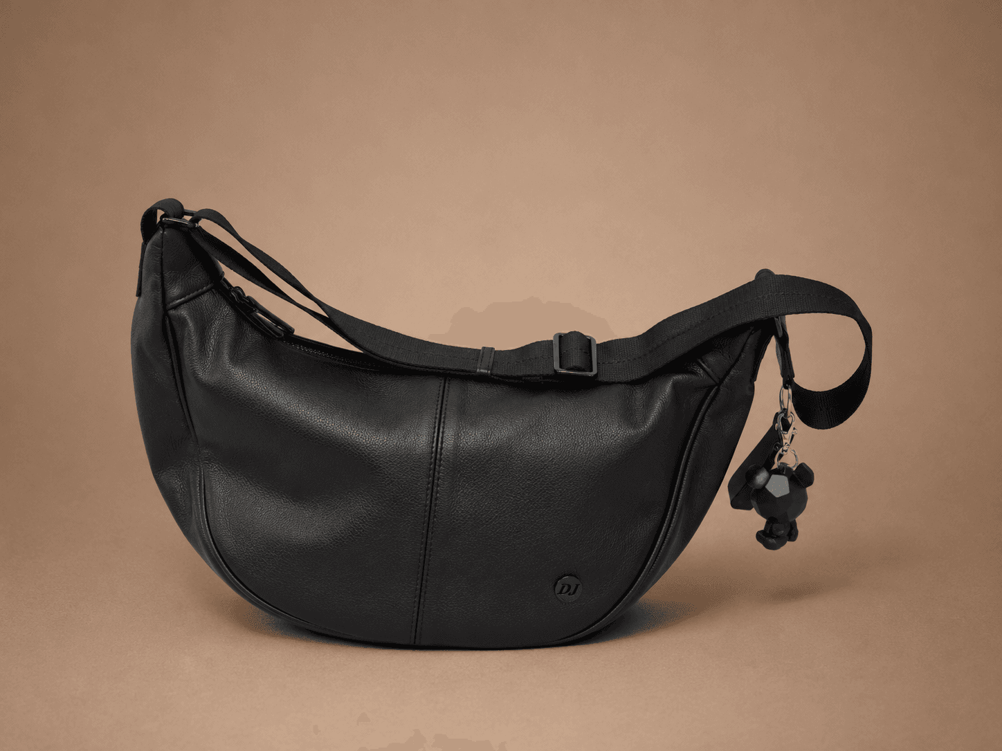 Black Charm Hobo Bag