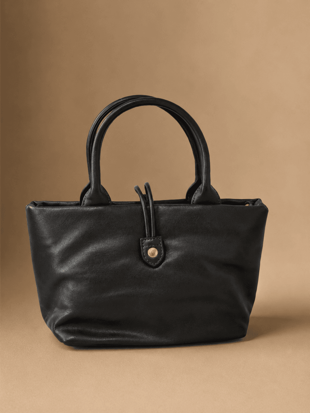 Black Toggle Mini Tote