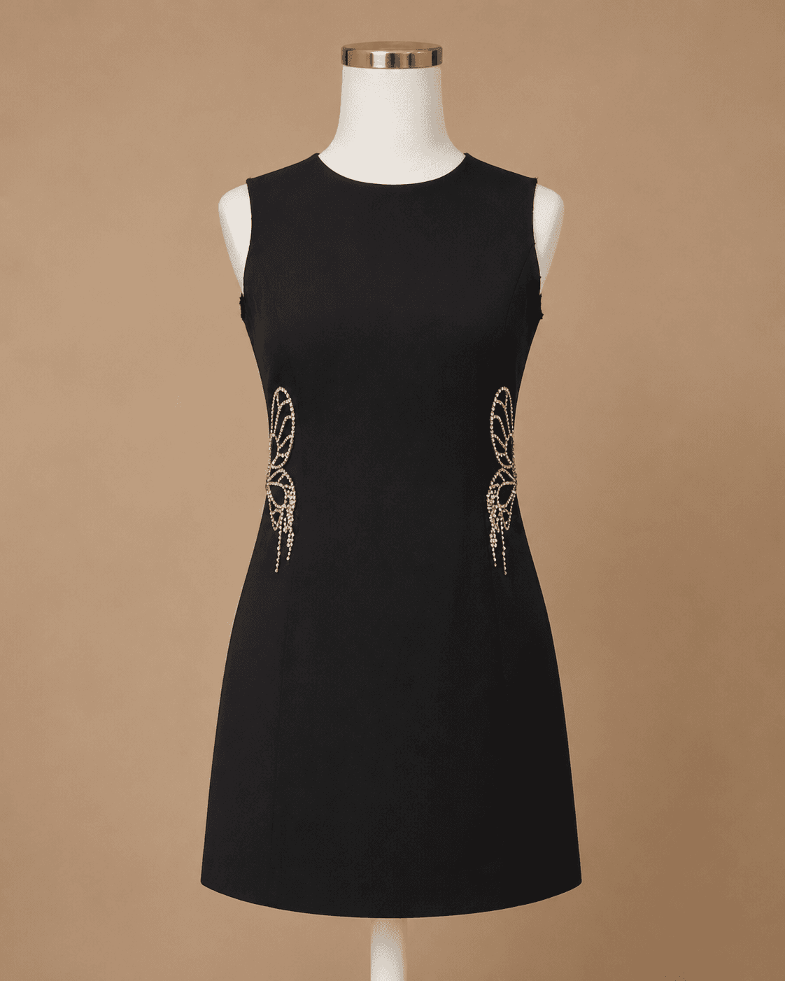 Black Sleeveless Mini Dress