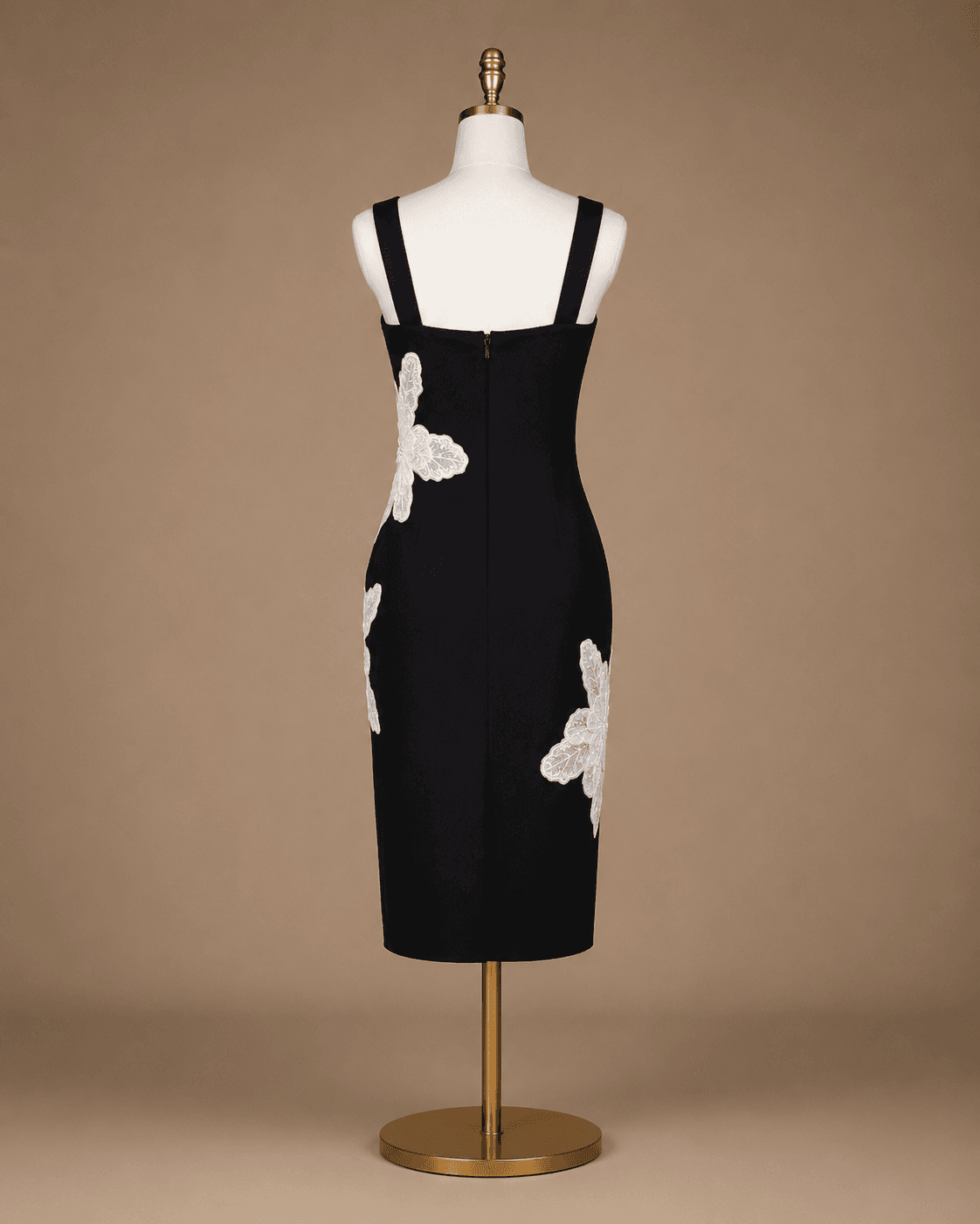 Black and White Floral Mini Dress