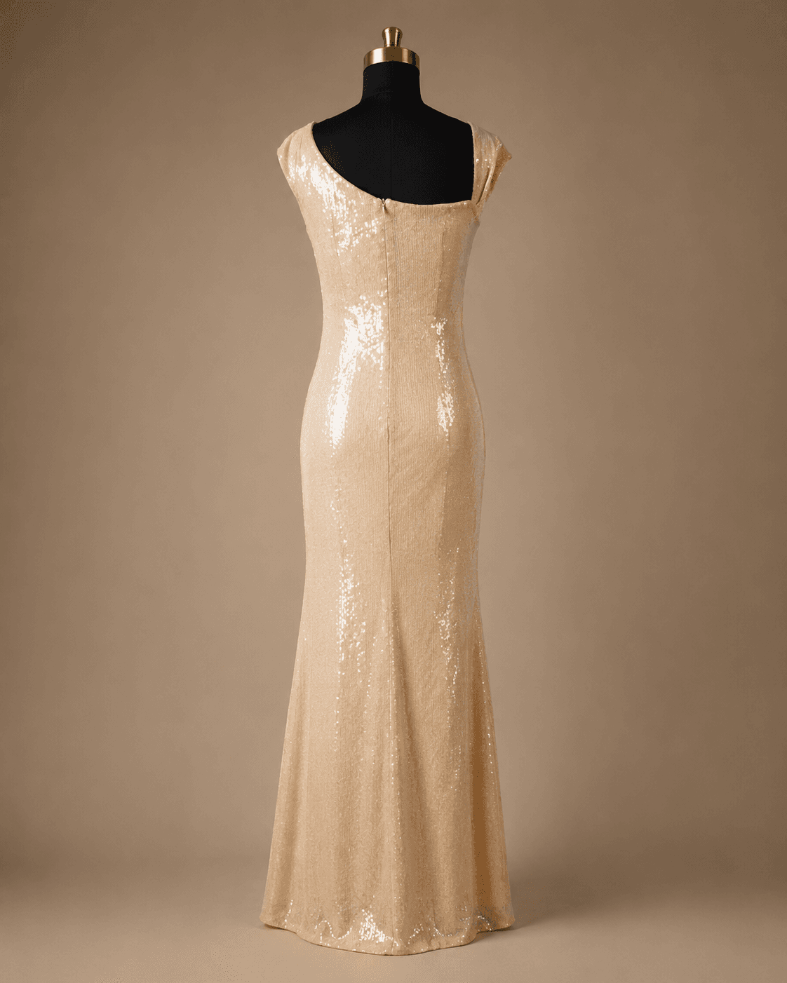 Champagne Corset Evening Gown
