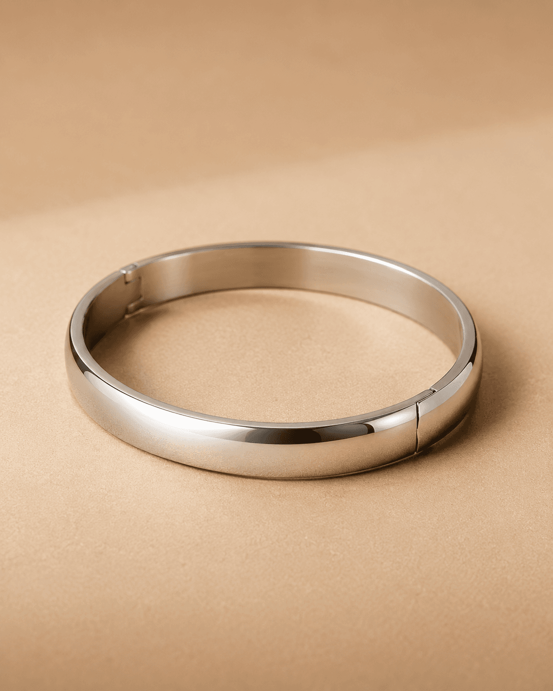 Classic Polished Silver Bangle