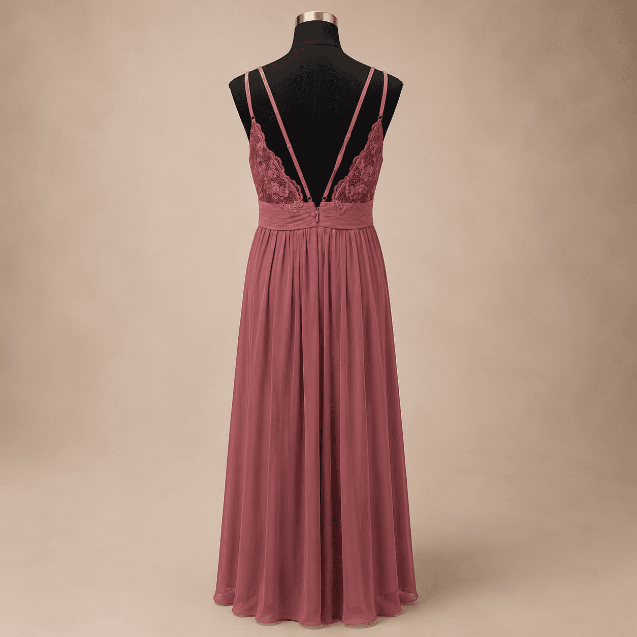 Rosewood Florence Lace-Back Gown