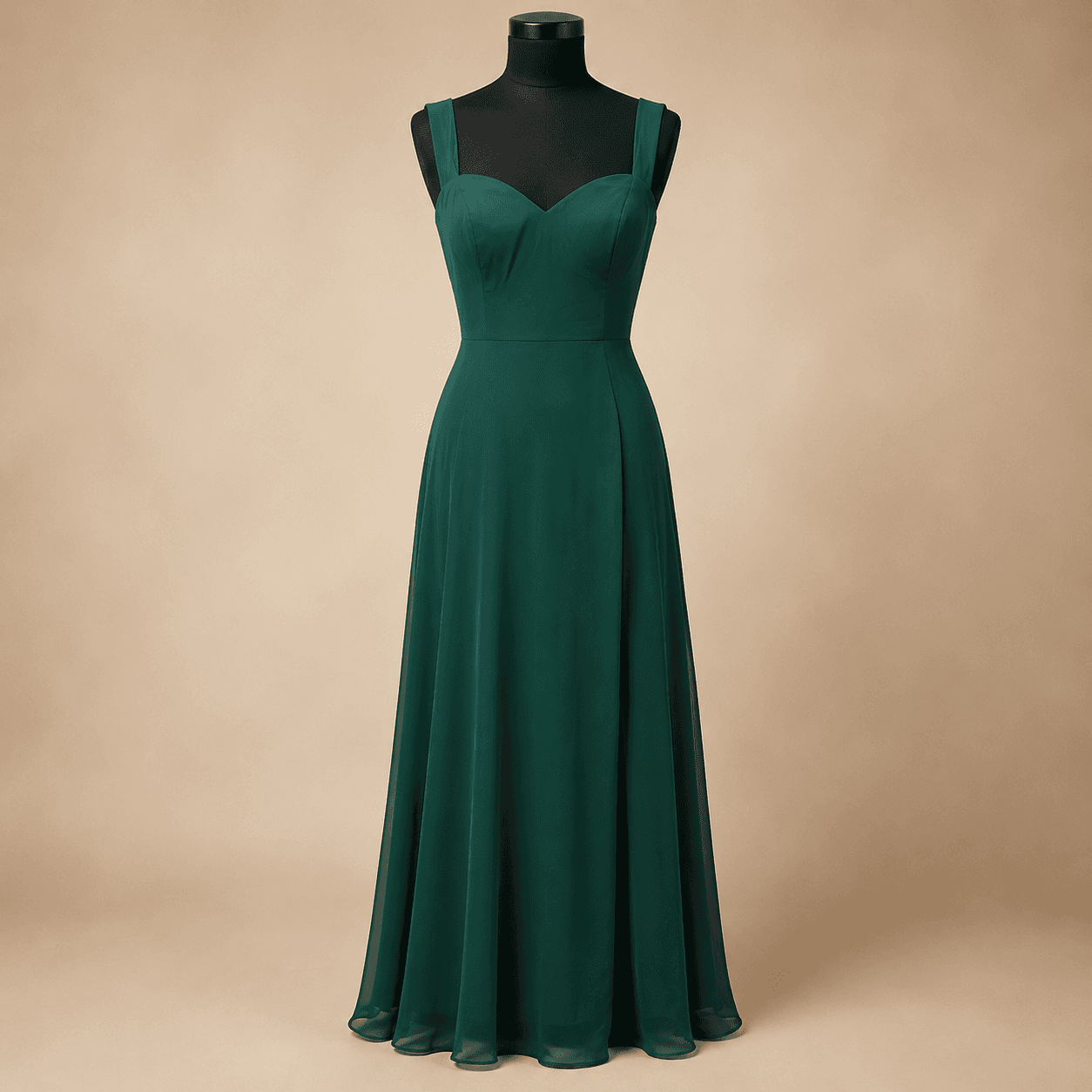 Forest Green Estelle Sweetheart Gown