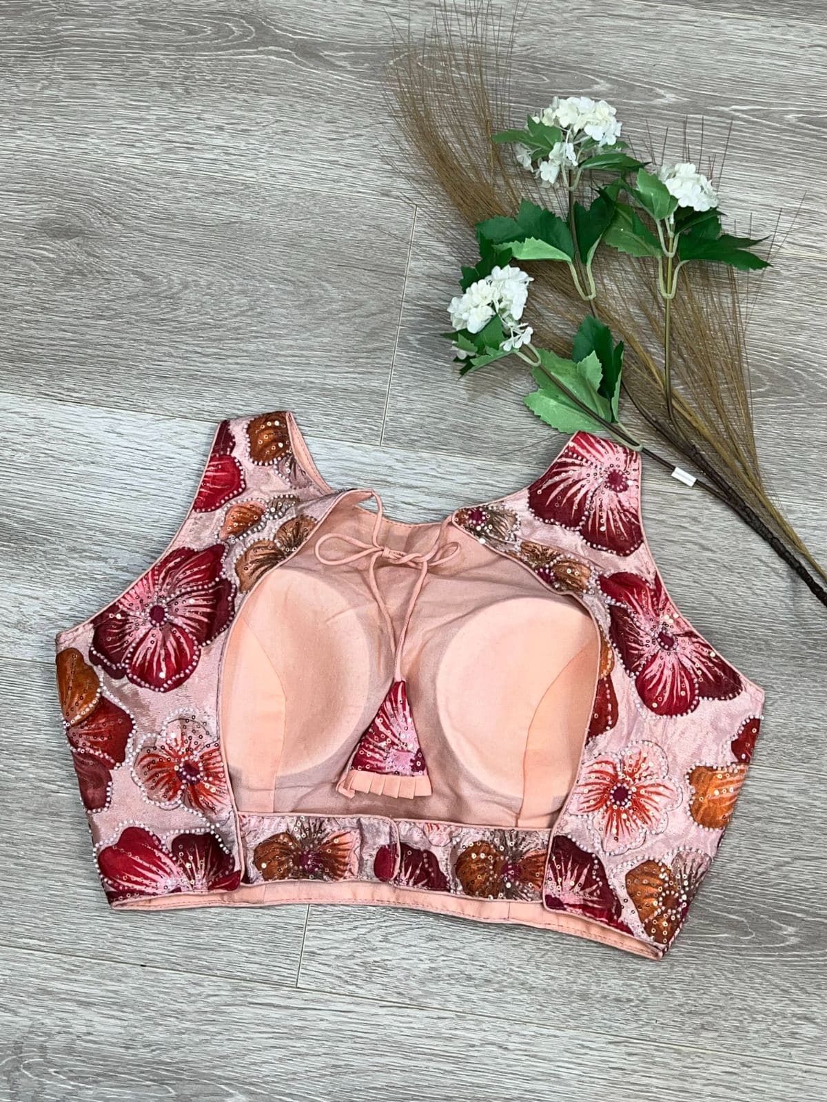 Aqua Paisley Statement Blouse