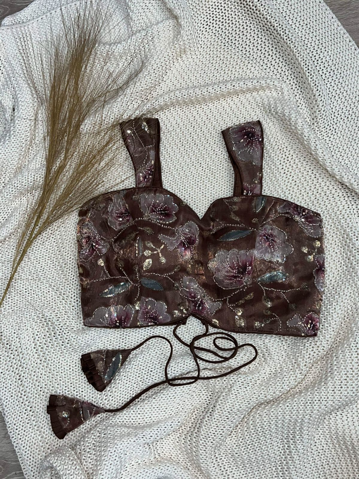 Mocha Mist Bloom Blouse