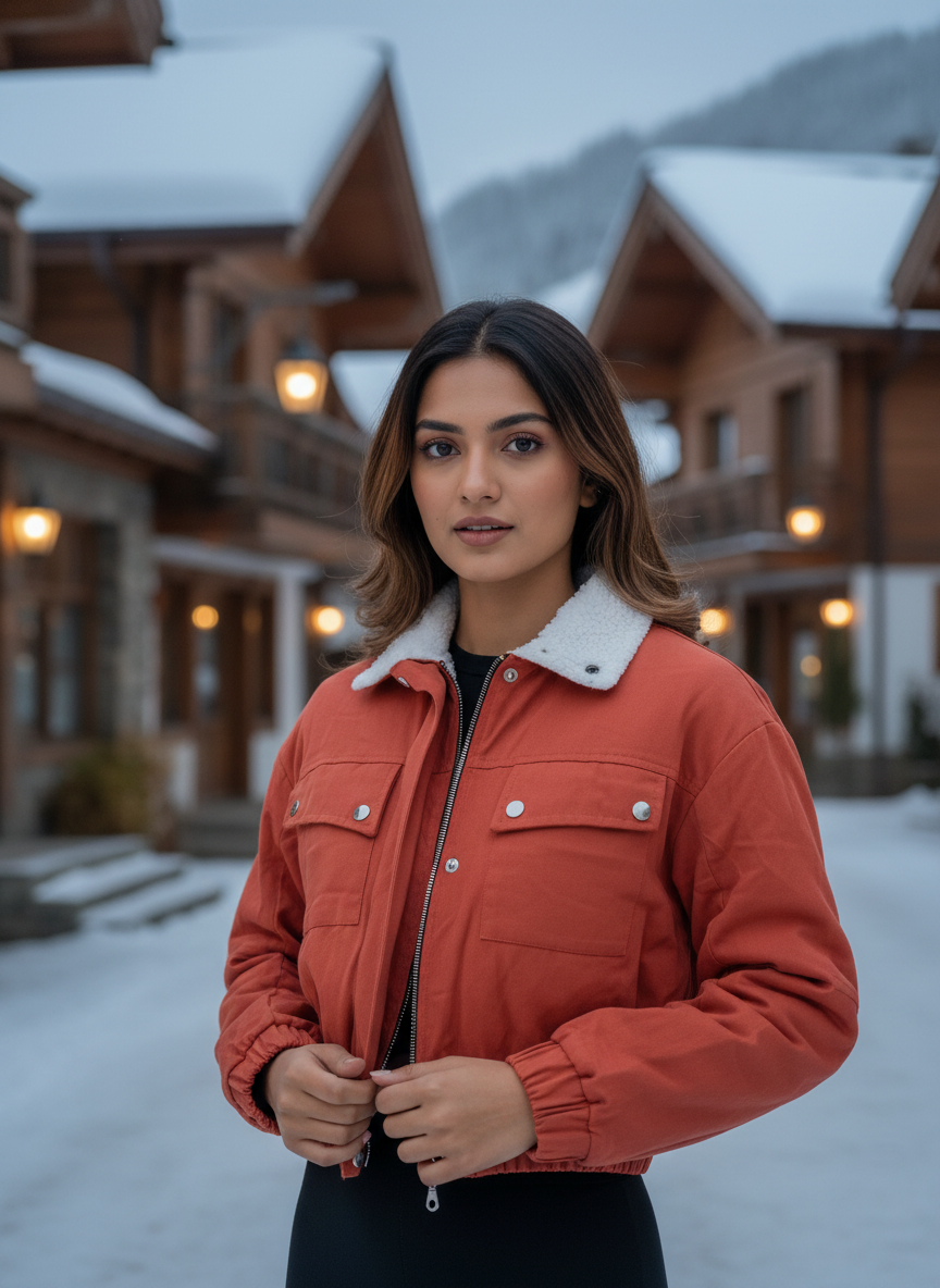 Corduroy Sherpa-Lined Jacket