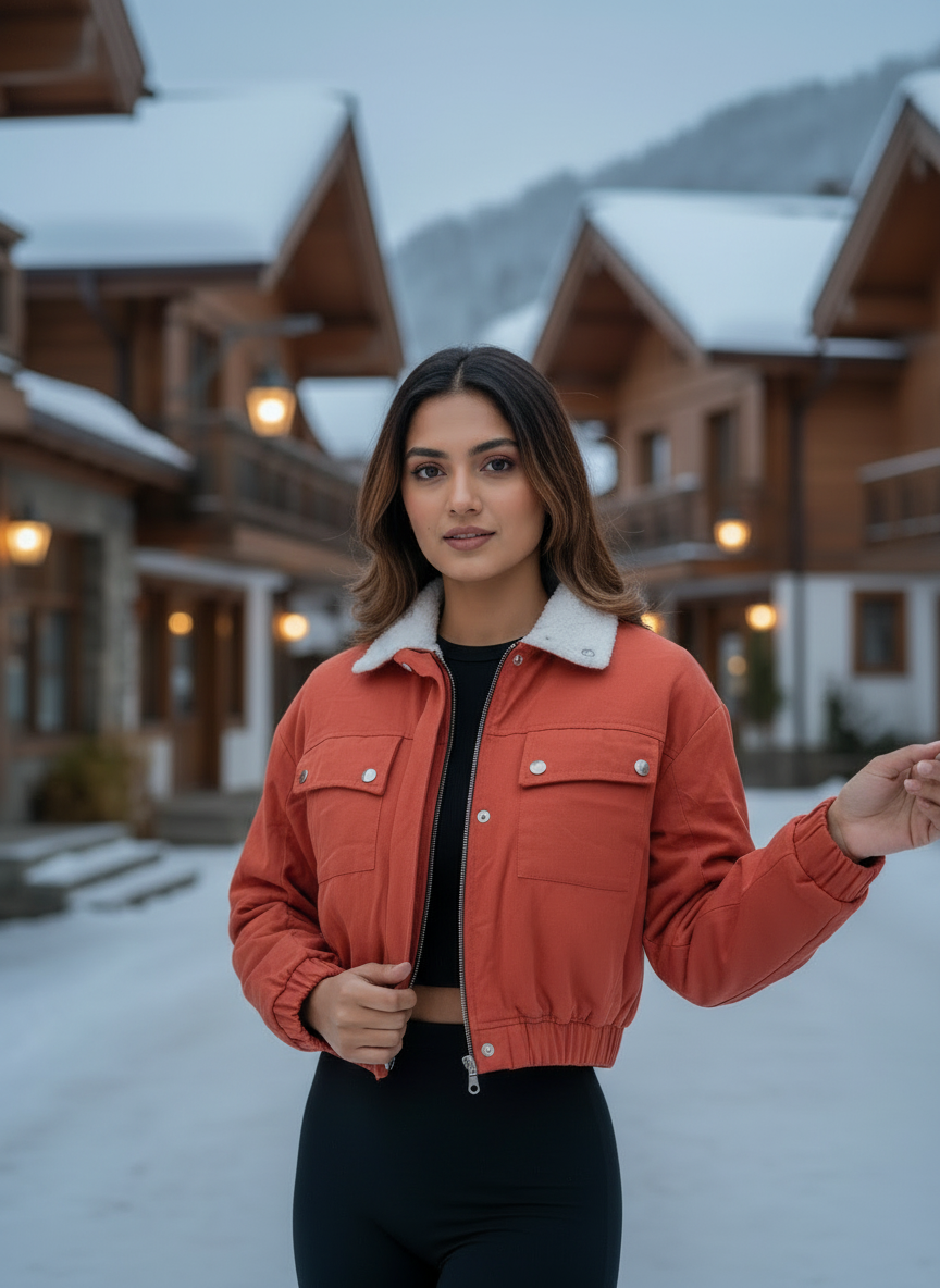 Corduroy Sherpa-Lined Jacket